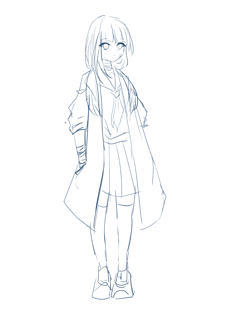 vup的诞生草稿无口白大褂水手服的小女孩