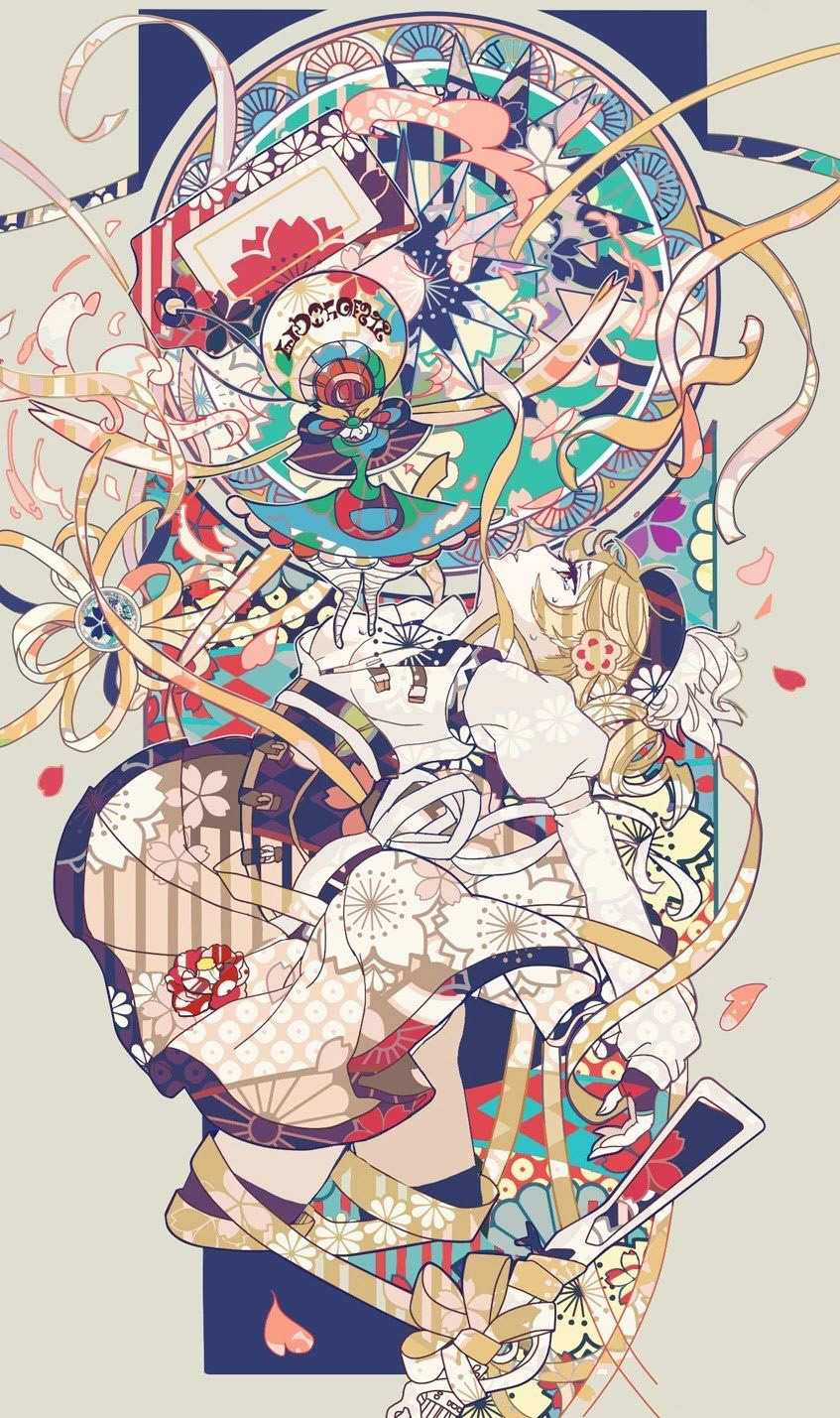 多图预警超细腻的日系二次元和风插画作品值得收藏的精美插画