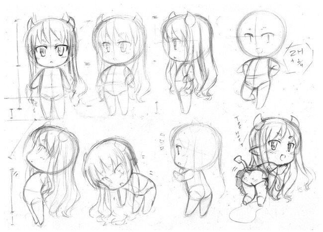 方便画手的创作与练习,想画出可爱的萌系q板角色,下面的教程与素材