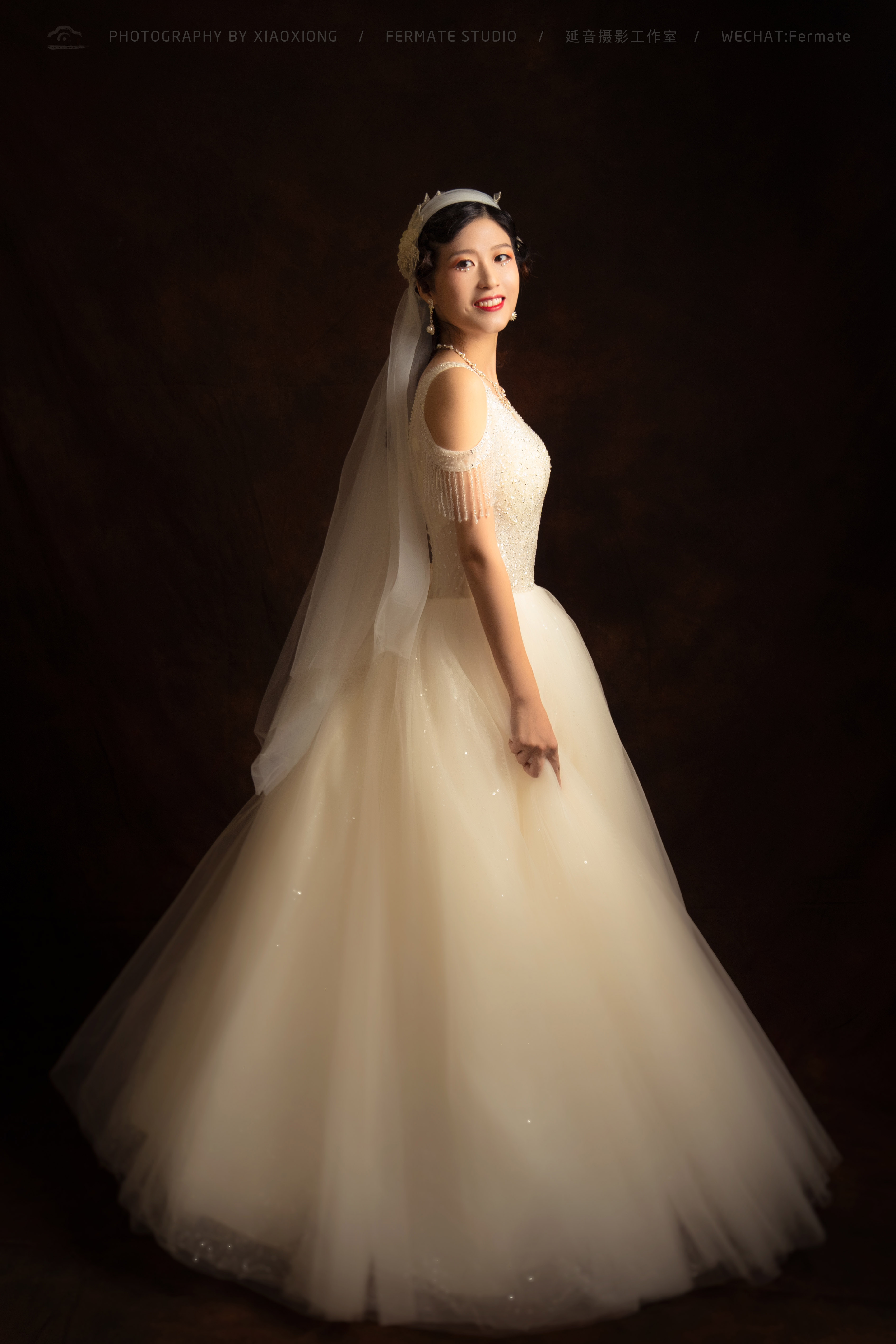  造型>复古,柔和的油画感的婚纱照片.