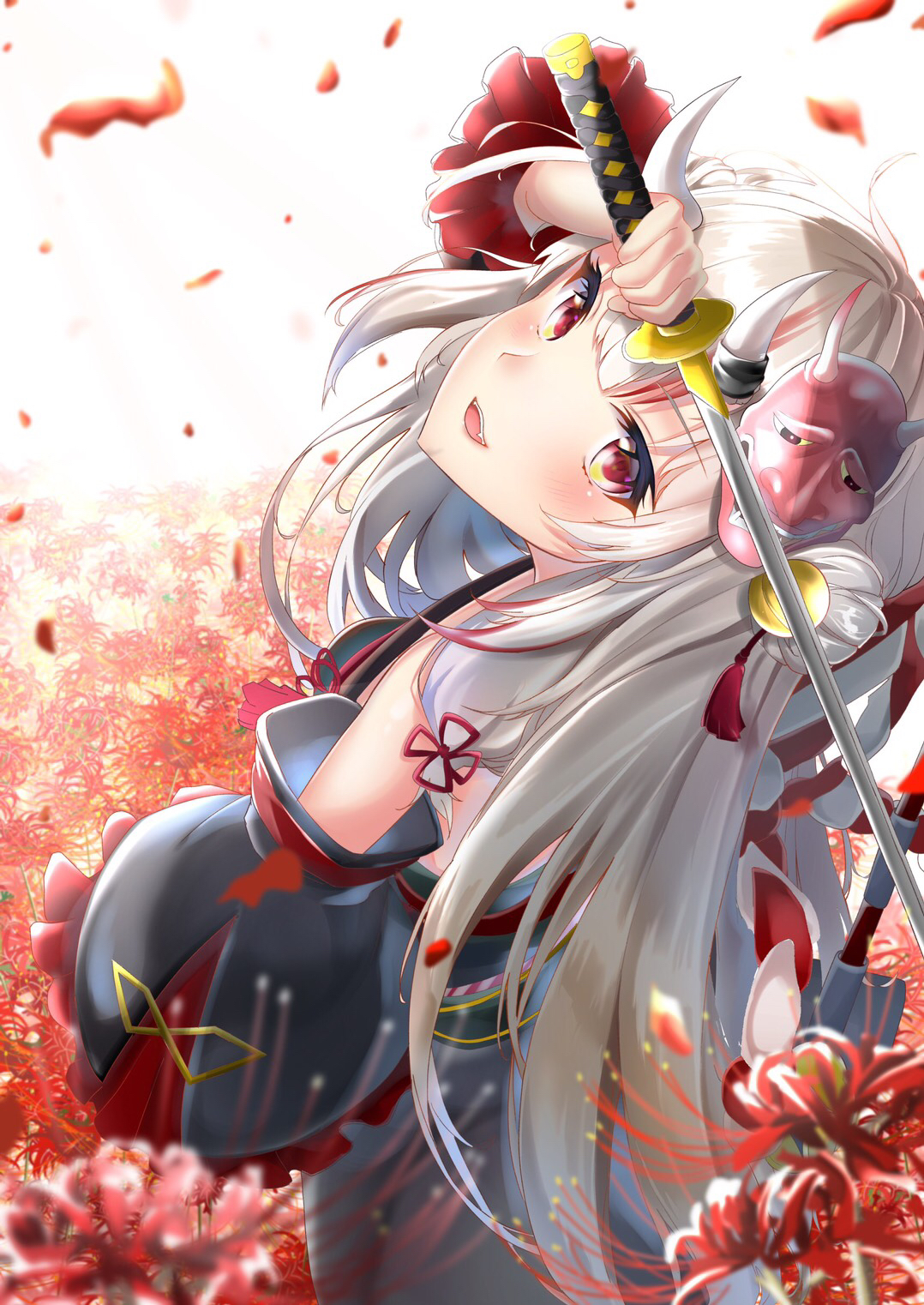 彼岸花の鬼神 画师:たらこmax (pixiv)4.