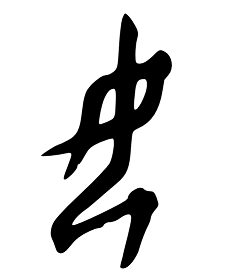 但是《说文解字》里面并不确定它是象形字,而是说有个叫王育的人认为
