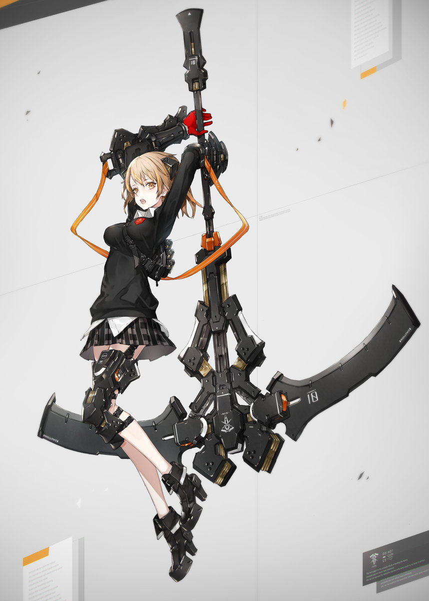 飒萌机械娘重型武装力量的反差冲击着你画师neco