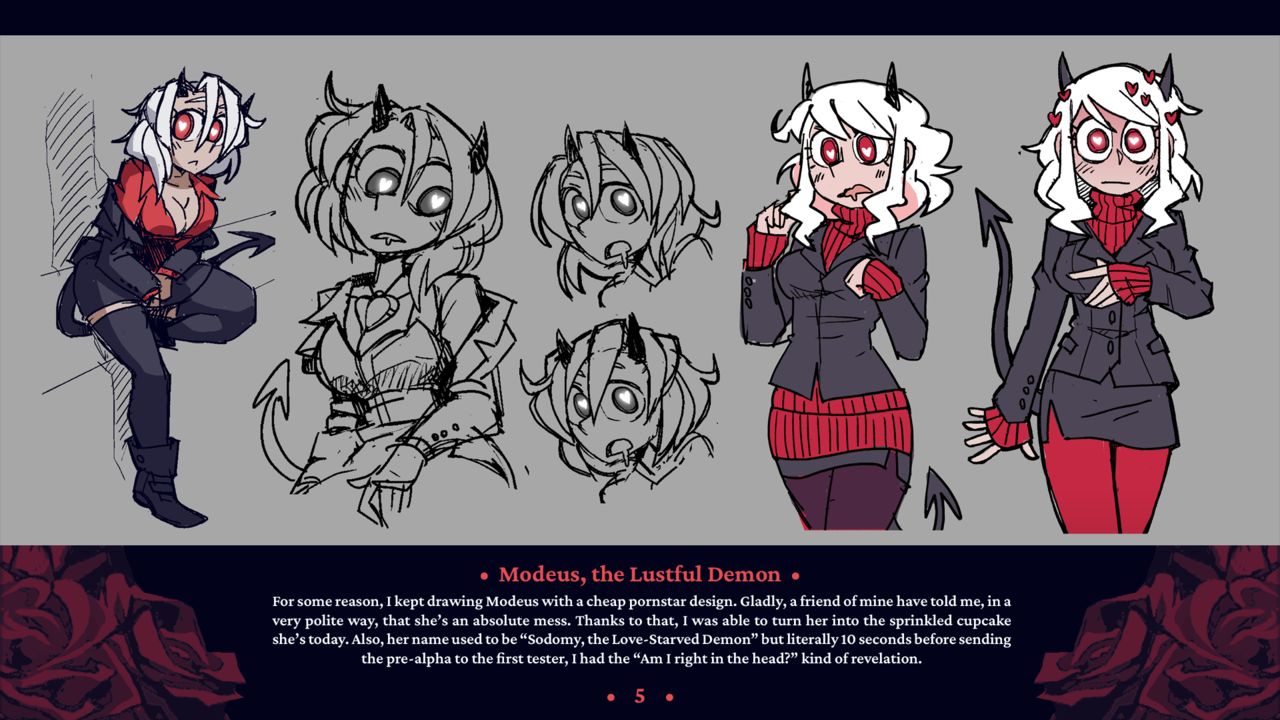 地狱把妹王设定集helltaker artbook