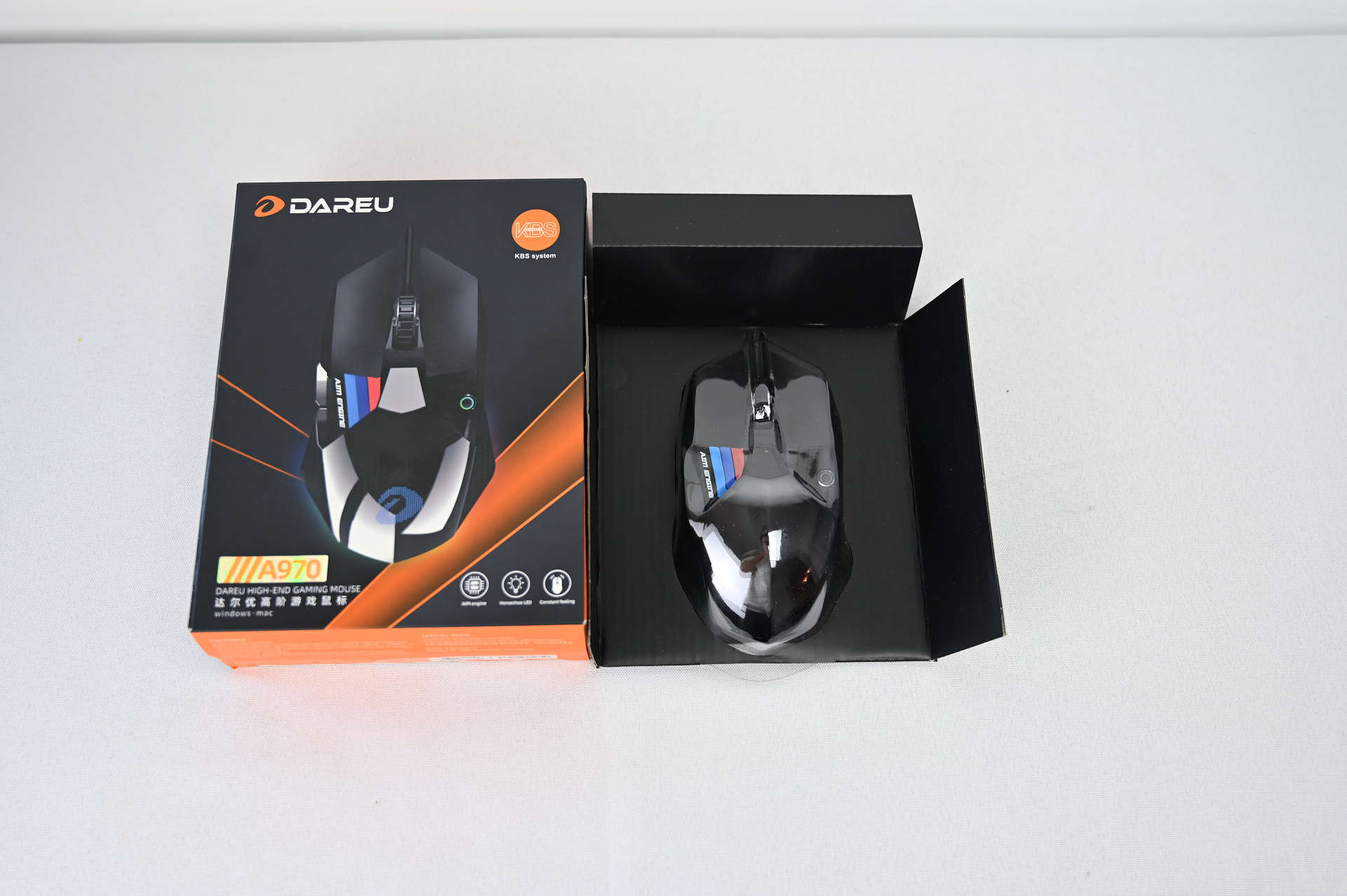 高性价比达尔优A970—黑武士KBI游戏鼠标