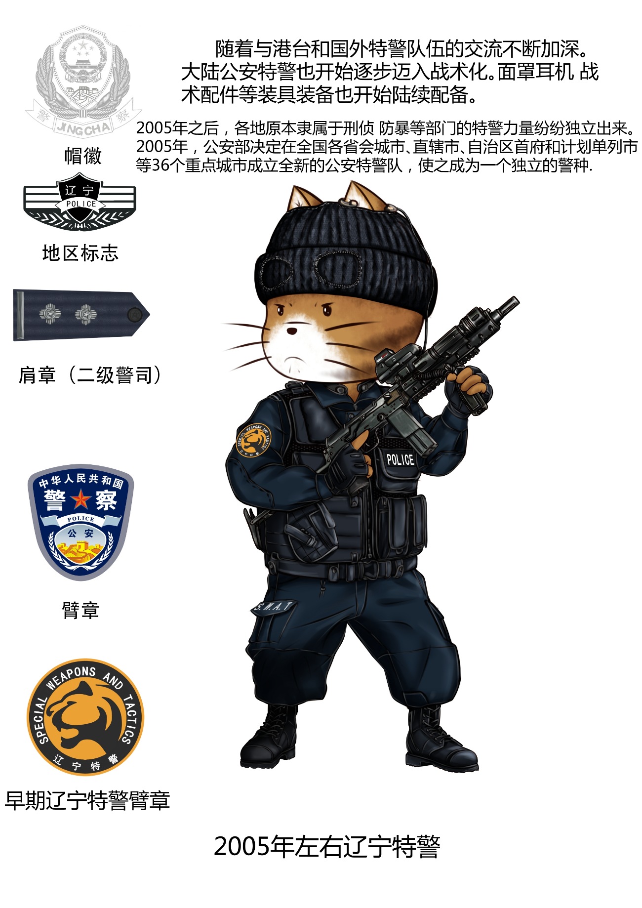 中国公安特警武警发展史漫画版转载