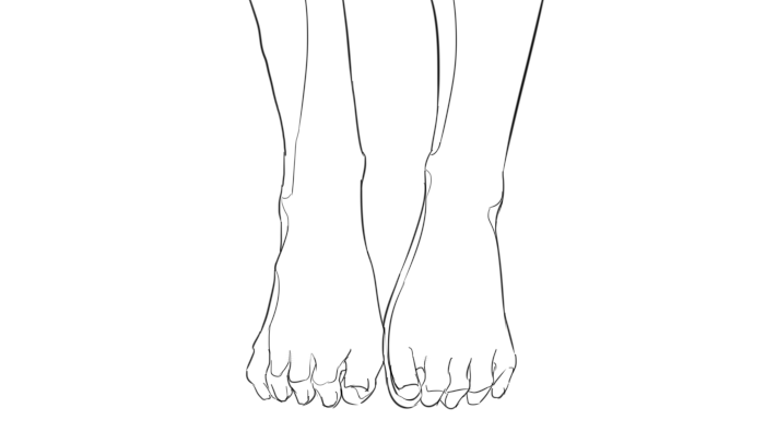 临摹 足控狂喜 初次试着临摹动画