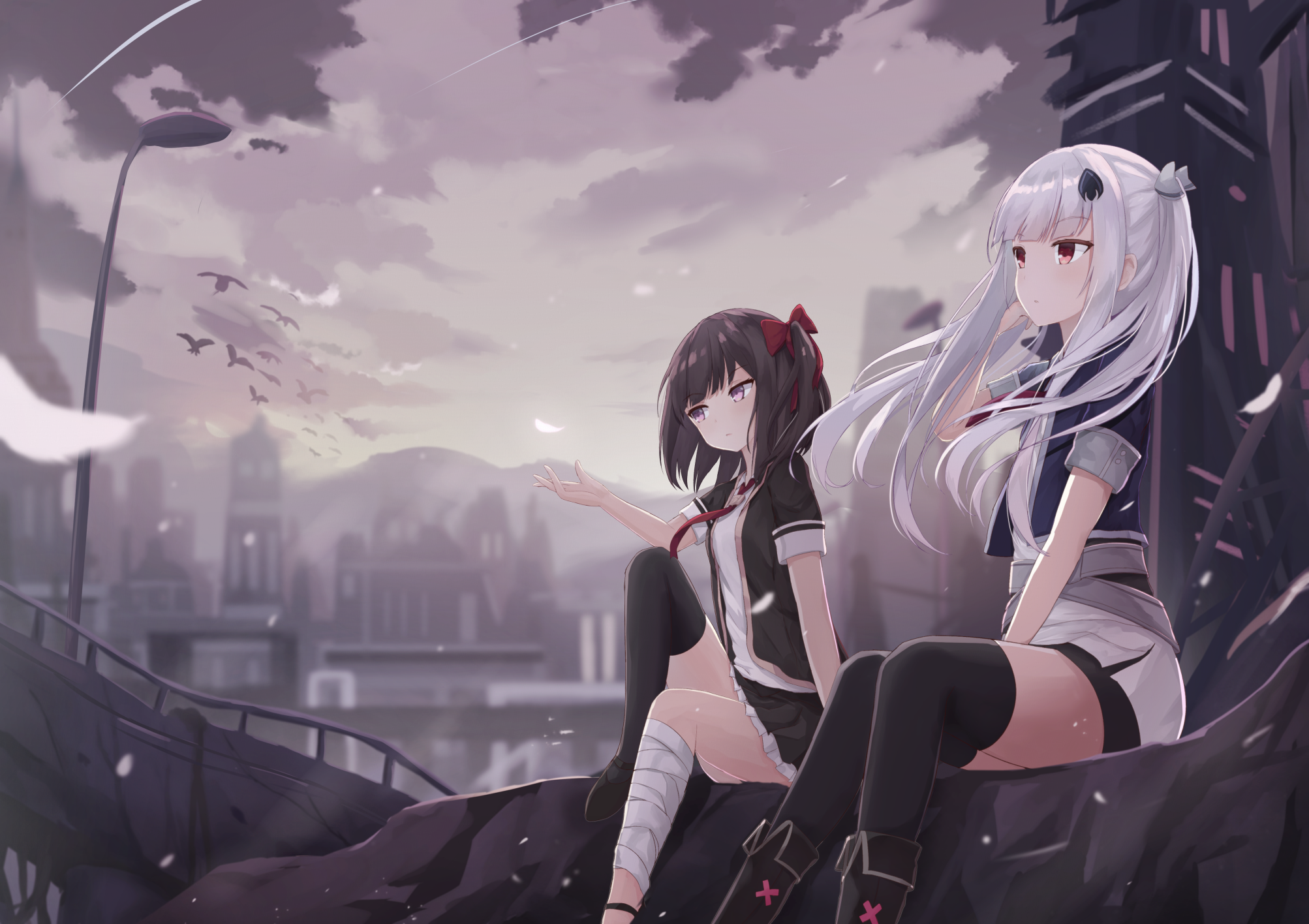 p站日台湾画师rh的插画作品