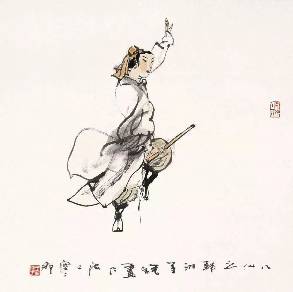 韩湘子带着笛子;铁拐李投入了自己的铁拐;随后,吕洞宾使用了自己的萧