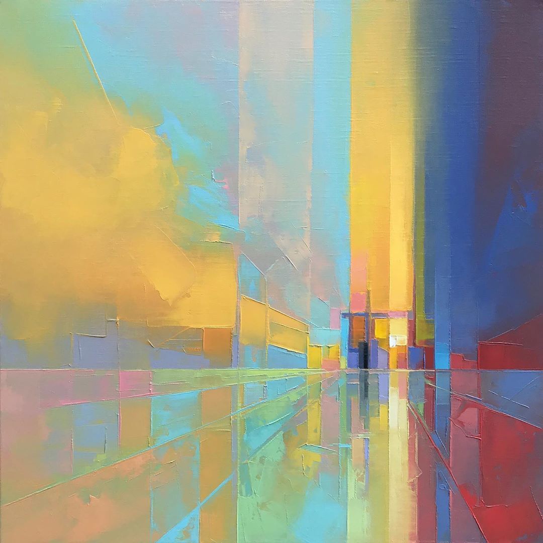 彩色抽象画由像素化色板组成想不想了解近视患者的世界jasonanderson