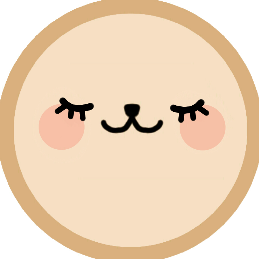 卡通圆头像奶茶兔可爱小表情奶茶圆胖子头像