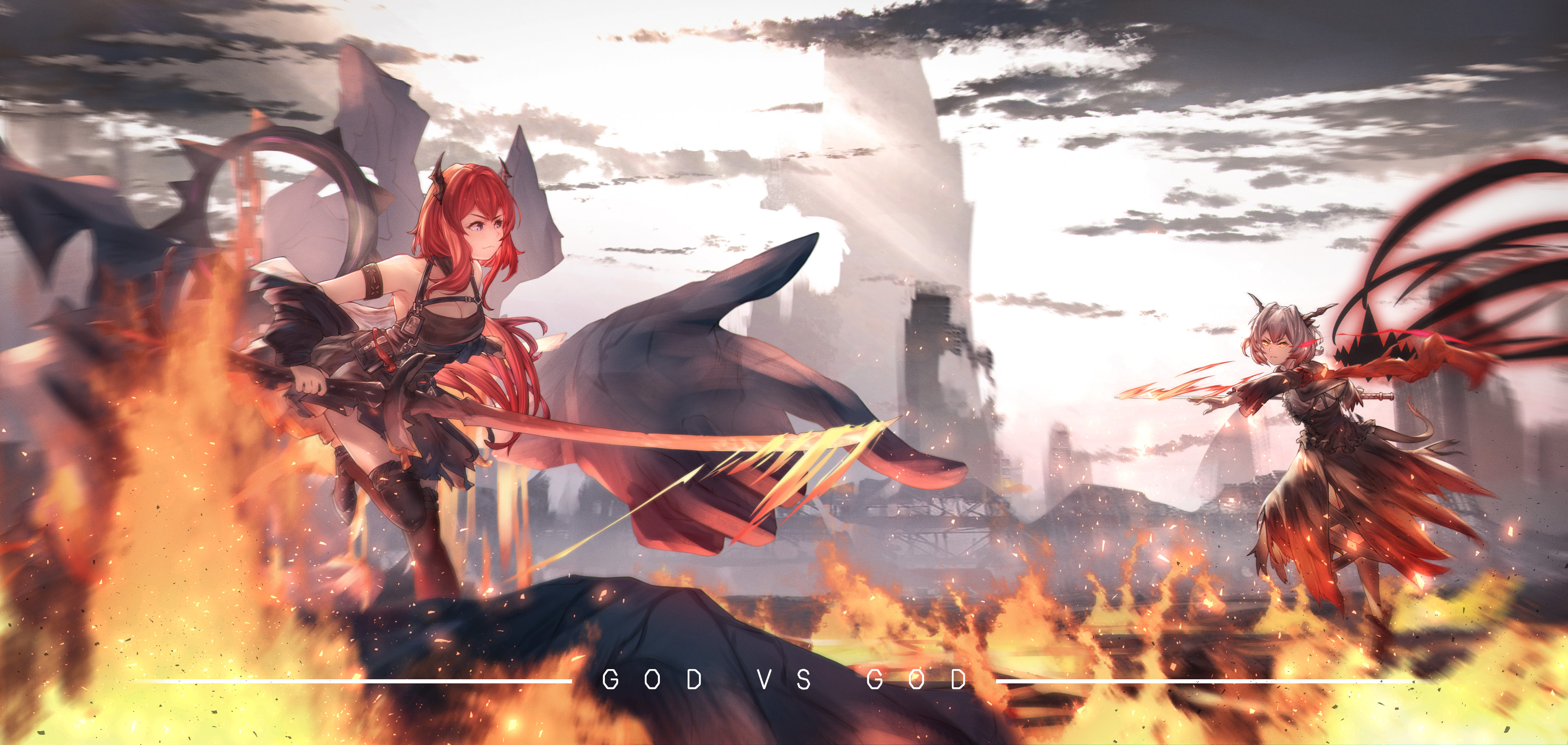 画师修炼明日方舟42姐vs黑蛇塔姐