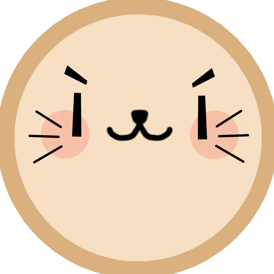 卡通圆头像奶茶兔可爱小表情奶茶圆胖子头像