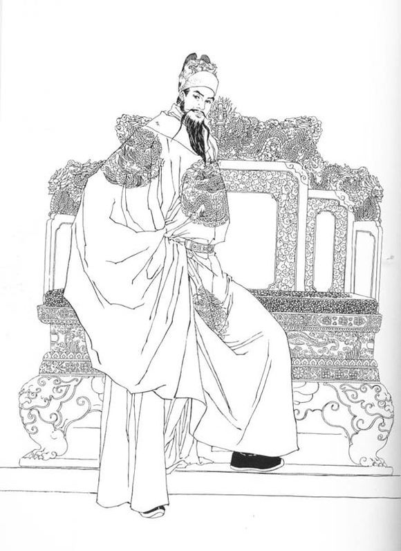 明太祖朱元璋元世祖 忽必烈(背景是蒙古攻打日本)金太祖 完颜阿骨打