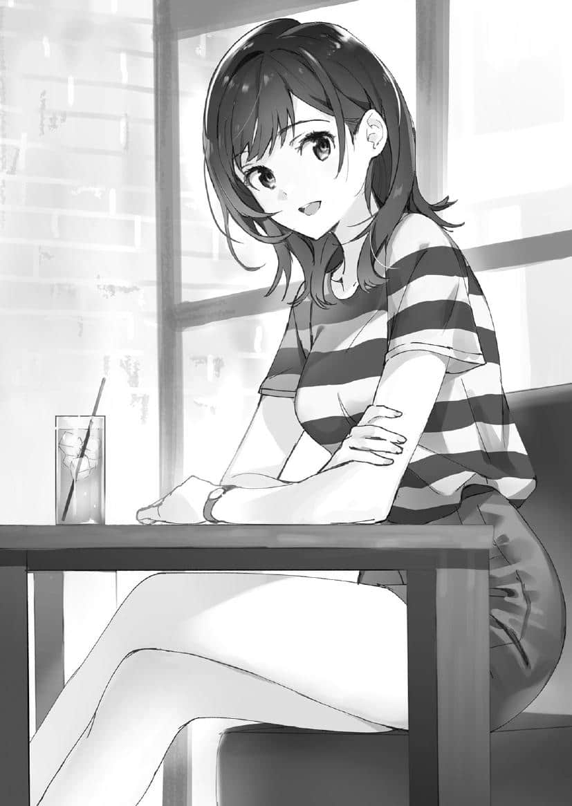 千岁同学在波子汽水瓶内——轻小说插画