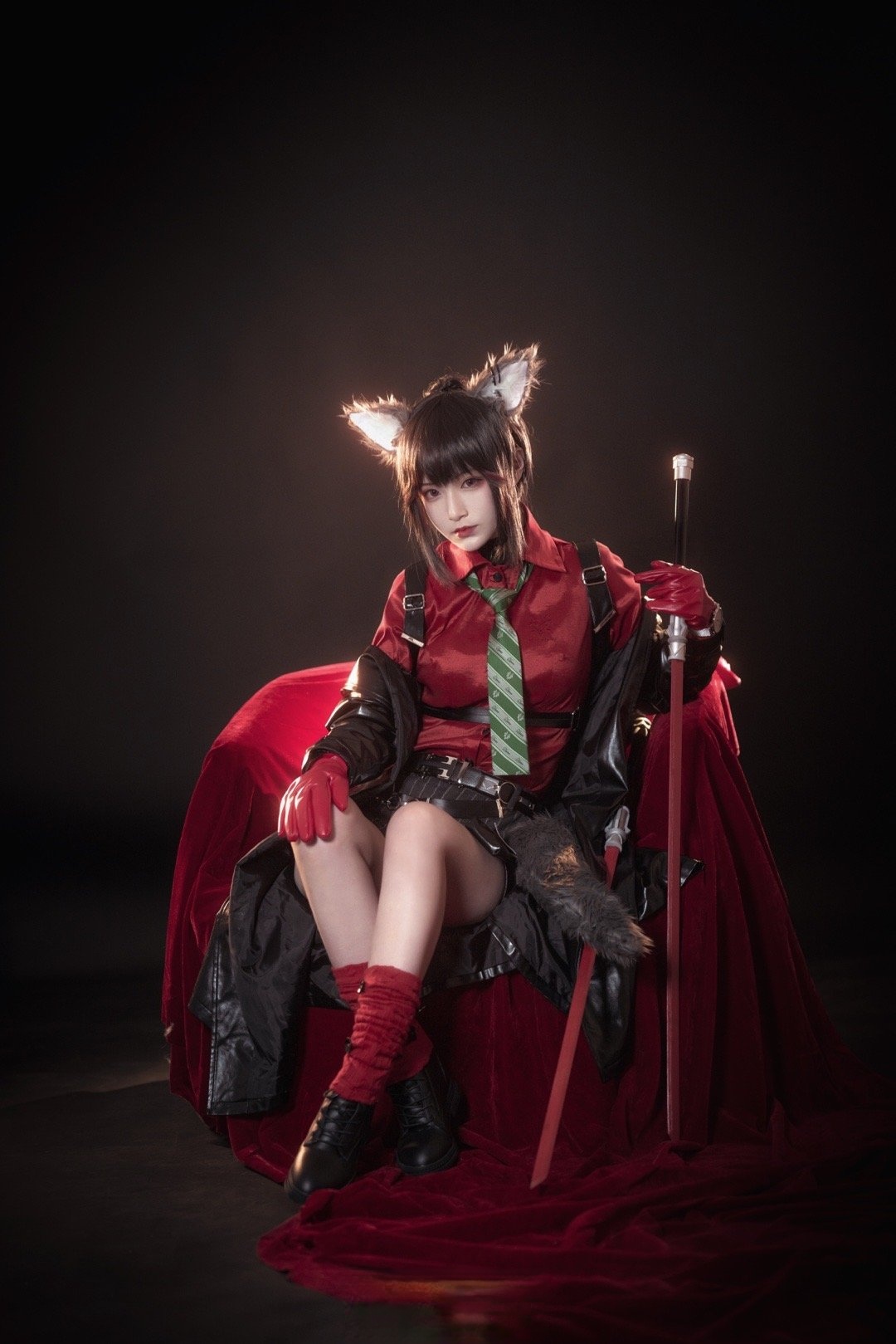 cosplay精选明日方舟德克萨斯意志cos绝杀