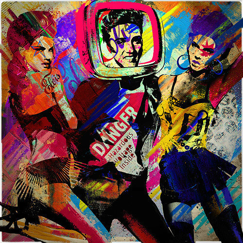 一些比较老的街头涂鸦一