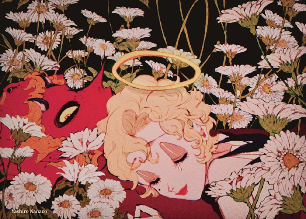 复古风插画眼睛很特别哦插画师yashironanaco