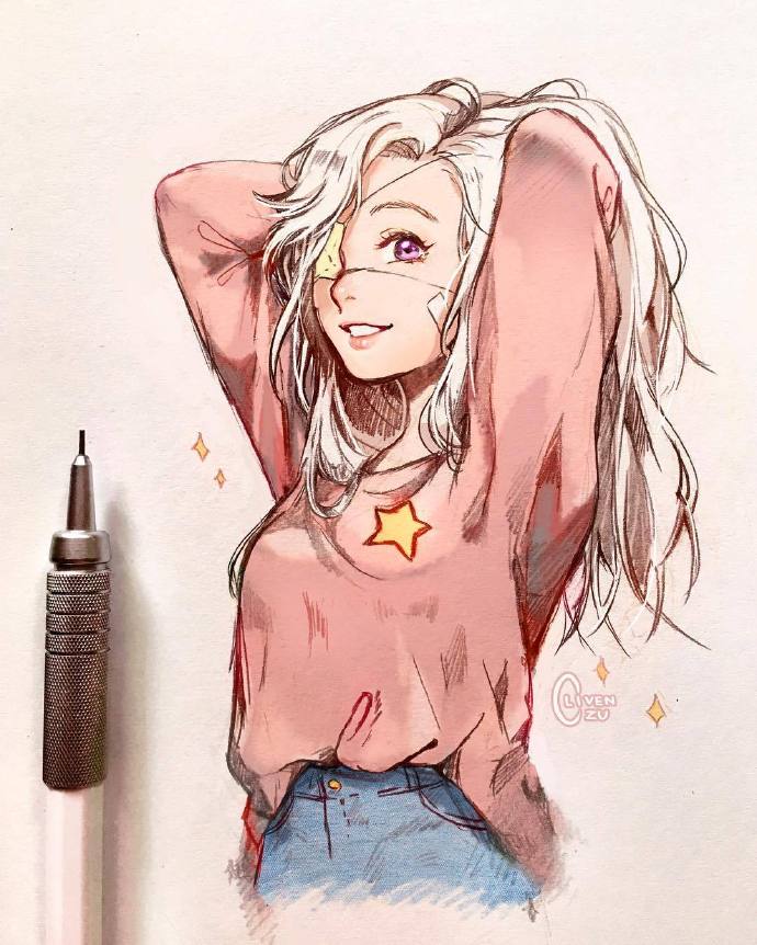 元气少女插画师clivenzu67676767