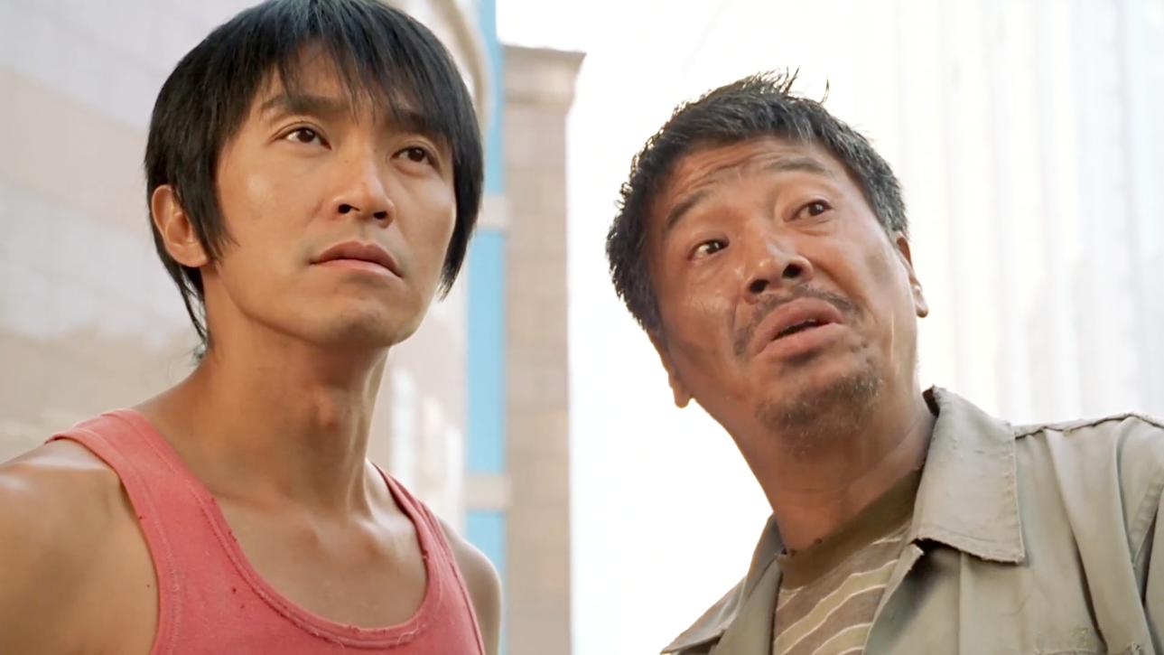 瘸子"黄金右脚"达叔初遇"大力金刚腿"星爷, 两人上演搞笑对白