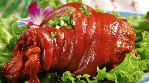 爆烤虎皮肘子酱焖浓汁,混蛋厨房硬菜