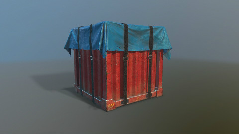 3dmax游戏建模-绝地求生空投箱制作二