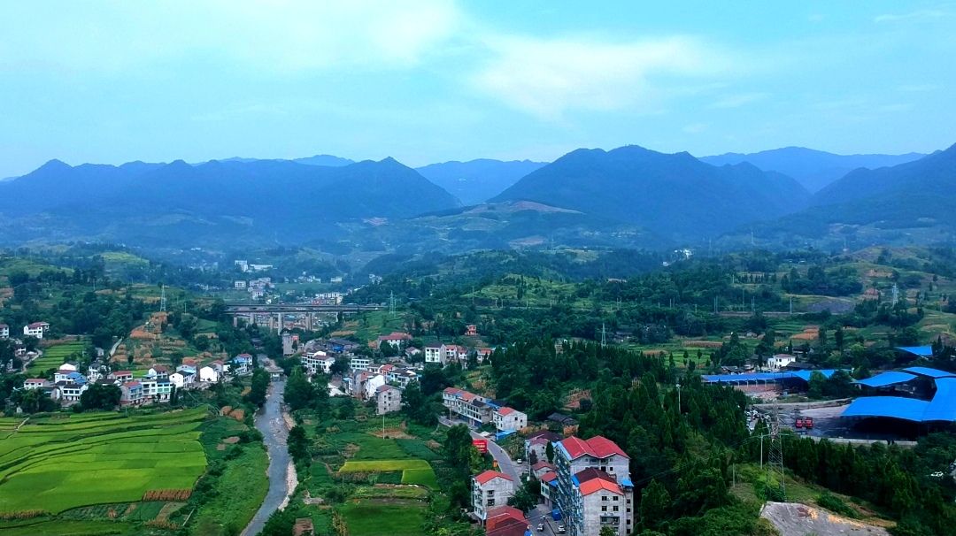 高空航拍大四川,来看看渠县最美的小镇,你被美到了吗?