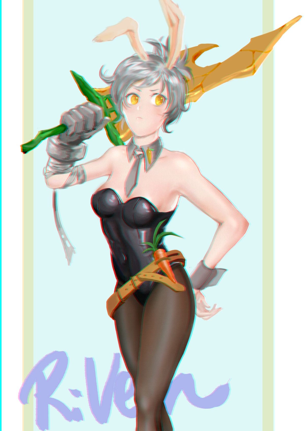 随便画画兔女郎锐雯