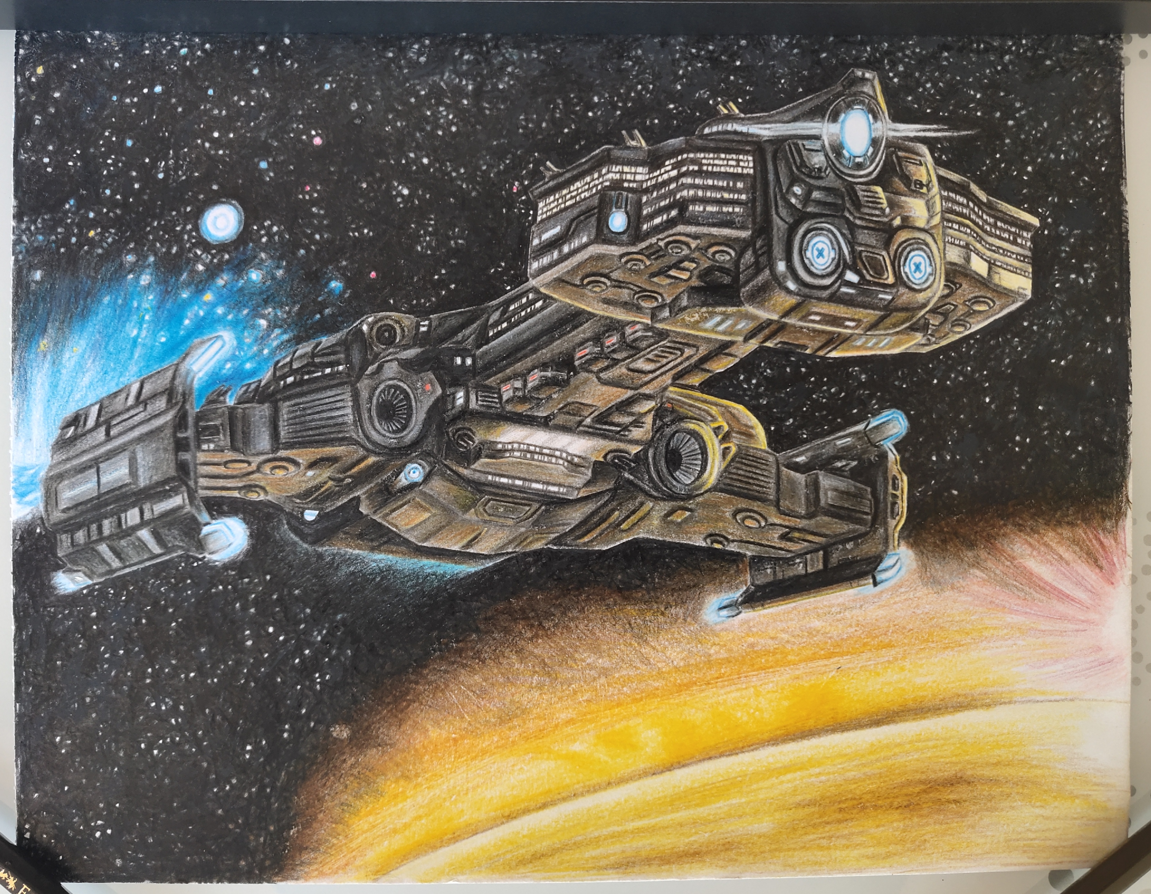 我是小画家休伯利安号准备就绪