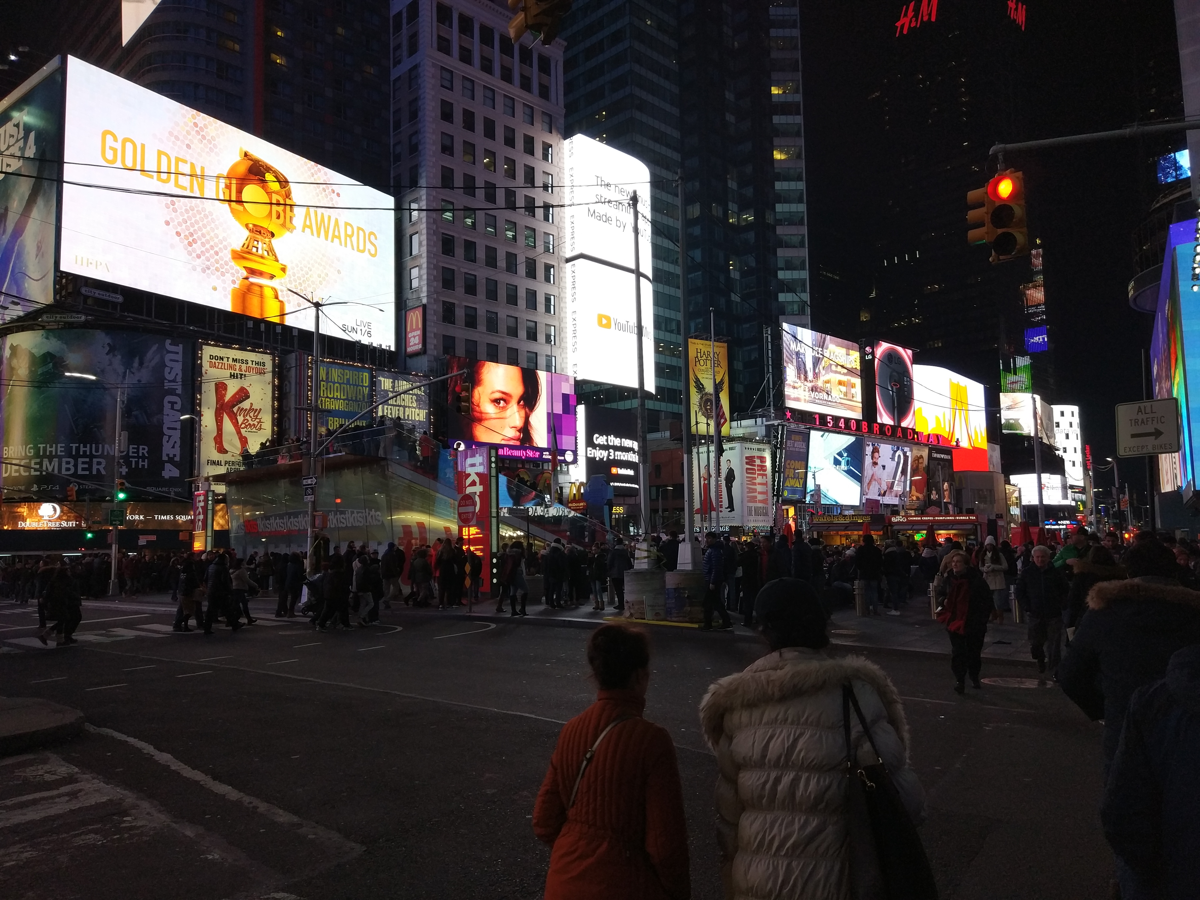 【圣诞节】纽约曼哈顿第五大道夜景