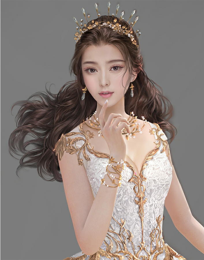 插画师大葱君作品集清爽秀美神韵犹如天使大神级古风画师