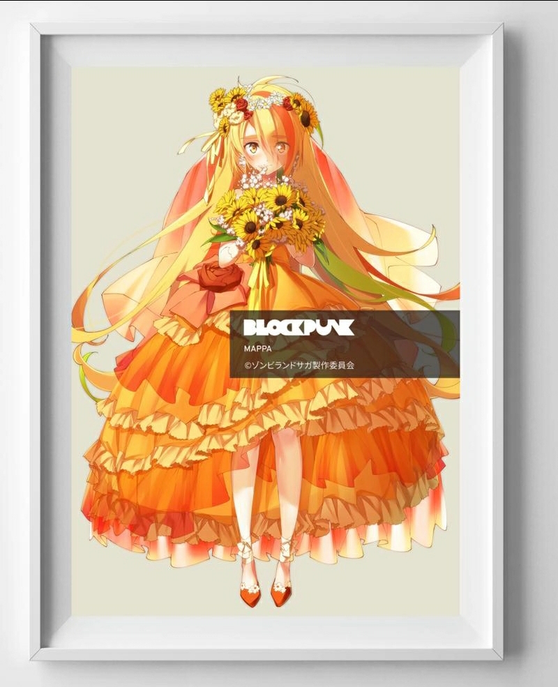 《佐贺偶像是传奇》二阶堂咲  官方婚纱设计图公开