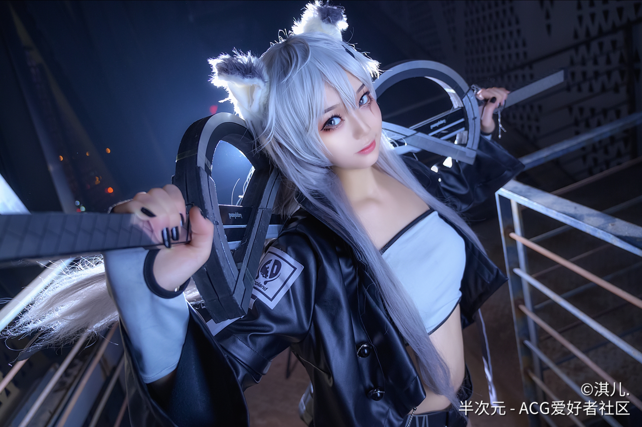 cos明日方舟拉普兰德兽耳小姐姐长腿大美女