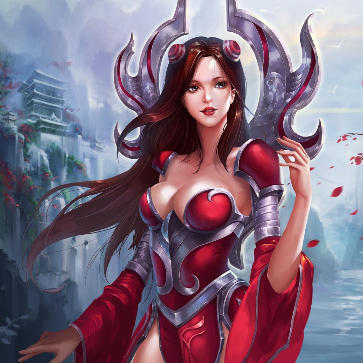 英雄联盟艾瑞莉娅lol刀妹插画壁纸