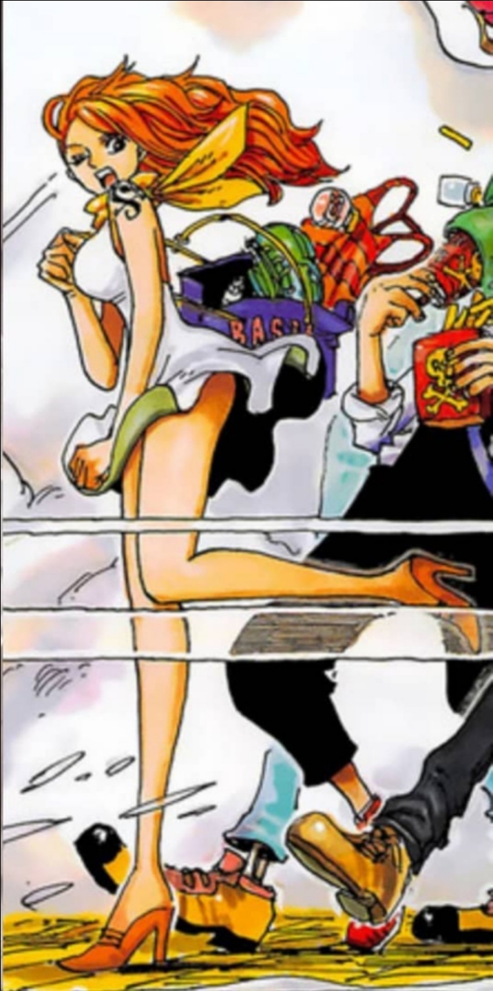 每次娜美的彩图都这么少年漫画这样真的好吗