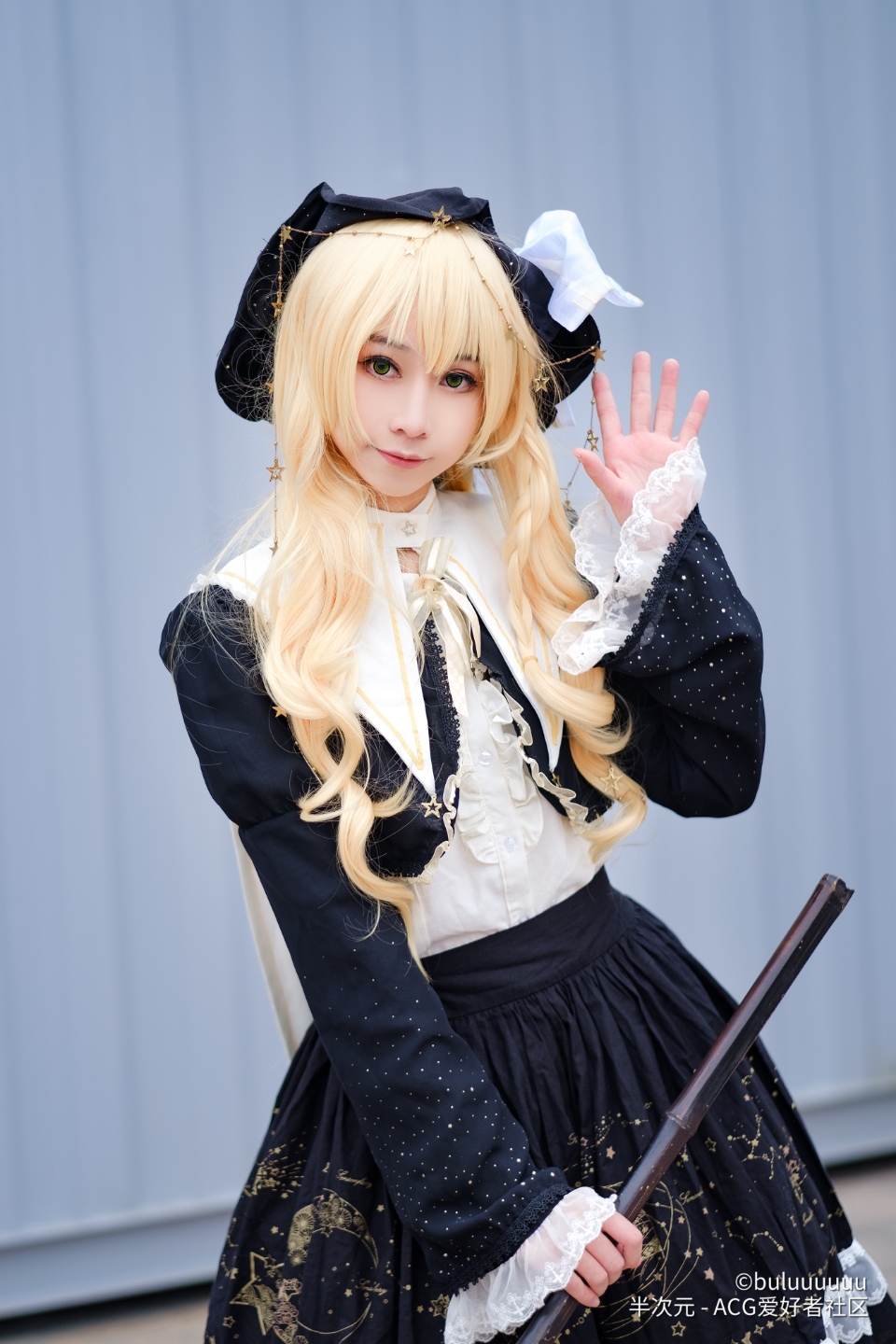 cos雾雨魔理沙东方project金发美女小姐姐