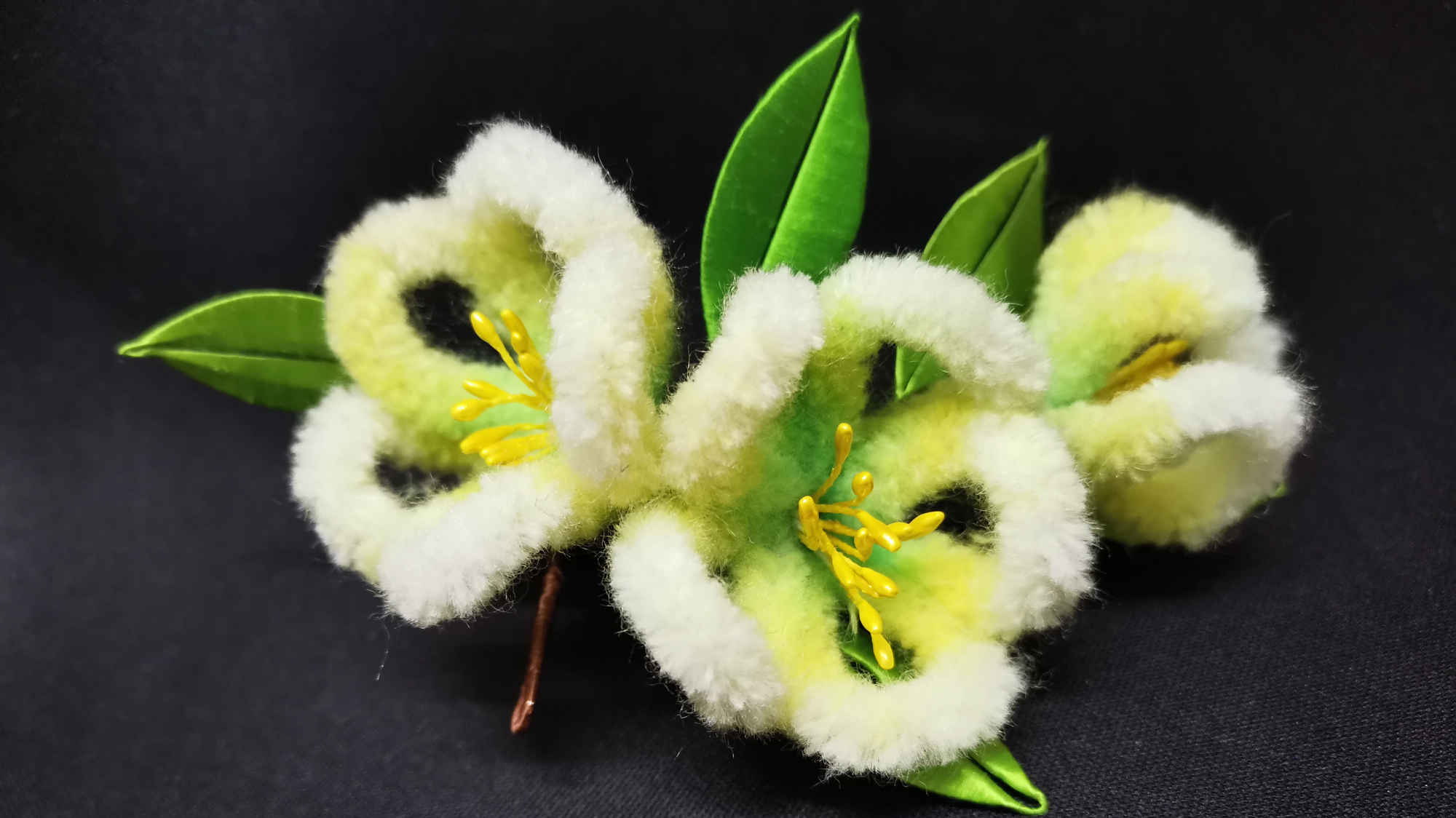 【出簪】仿绒花  绒花即荣华 冬天就喜欢这种毛绒绒的东西  汉服发簪