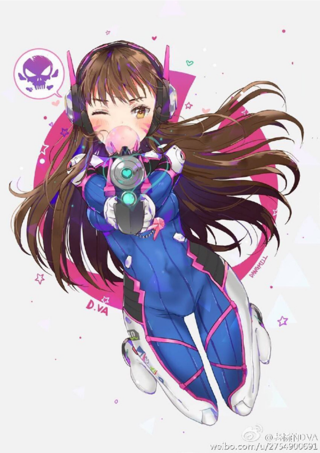 dva宋哈娜高清二次元壁纸可爱性感高挑美女壁纸