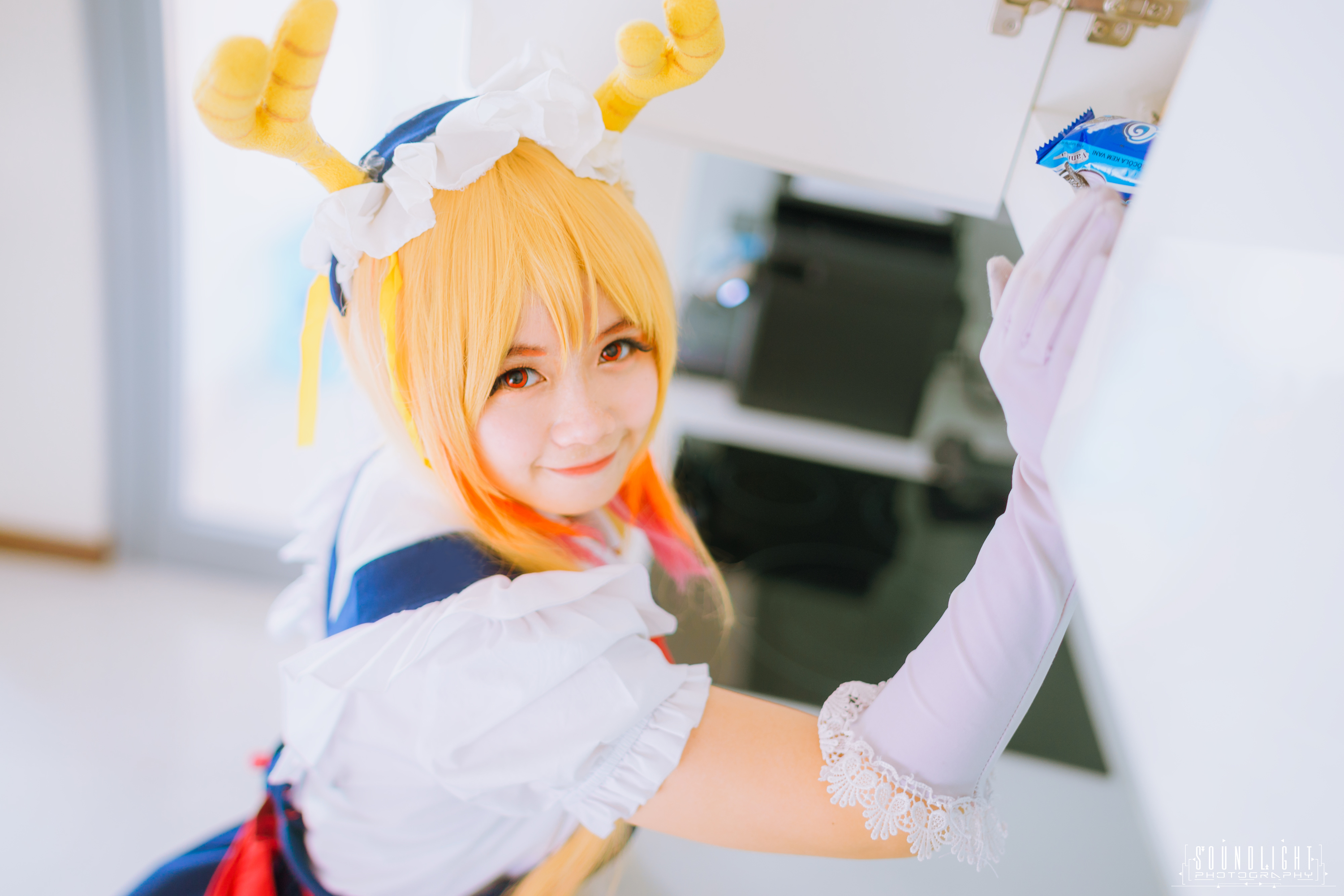 小林家龙女仆cos:主人,托尔为你服务!