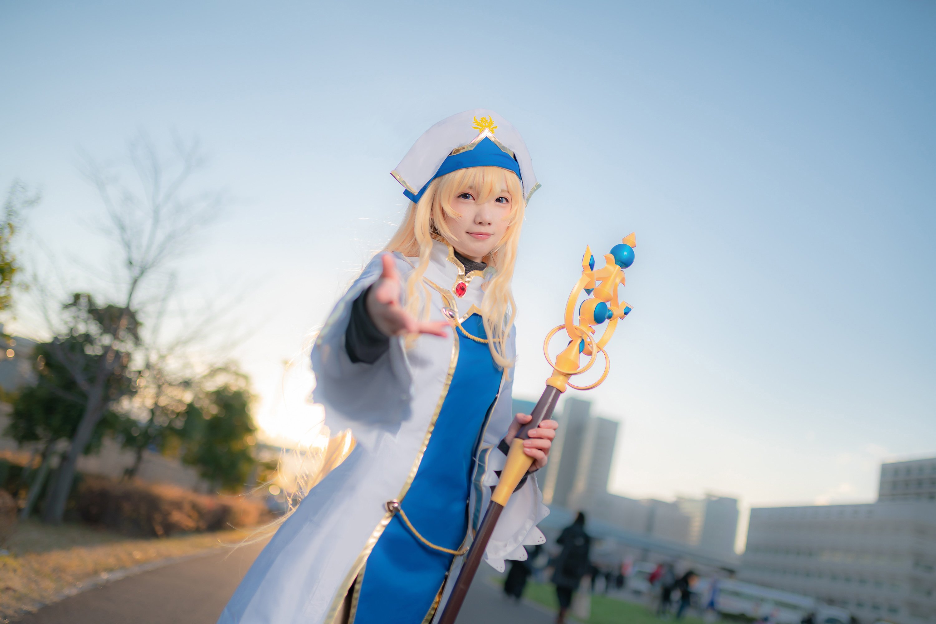 哥布林杀手cos:女神官的回眸一笑是否打动了你?