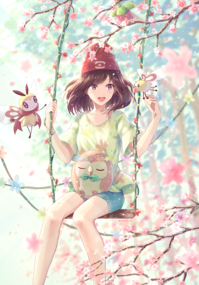 荡秋千的少女–p站美图欣赏5