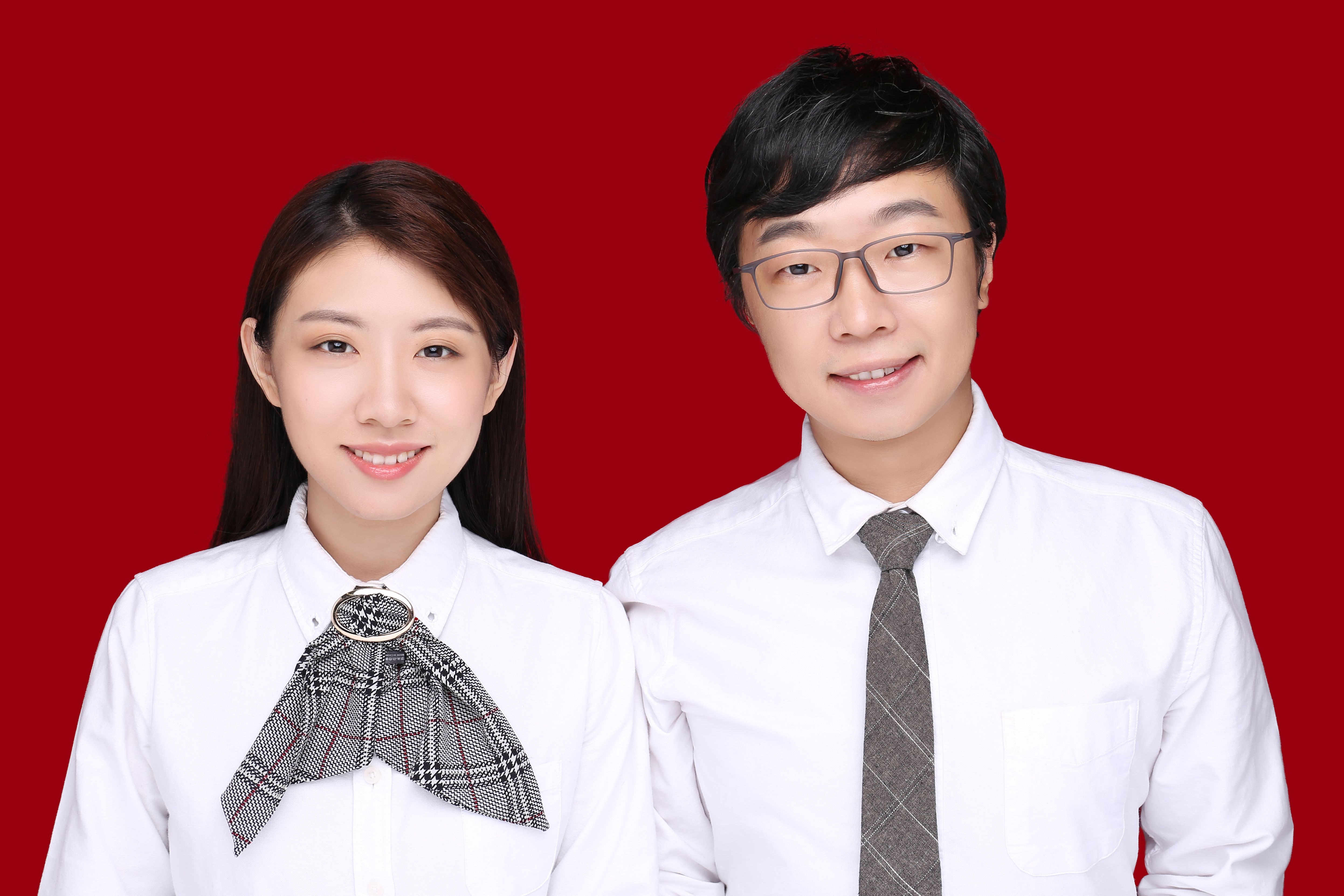 情人节快乐和老婆的结婚证件照