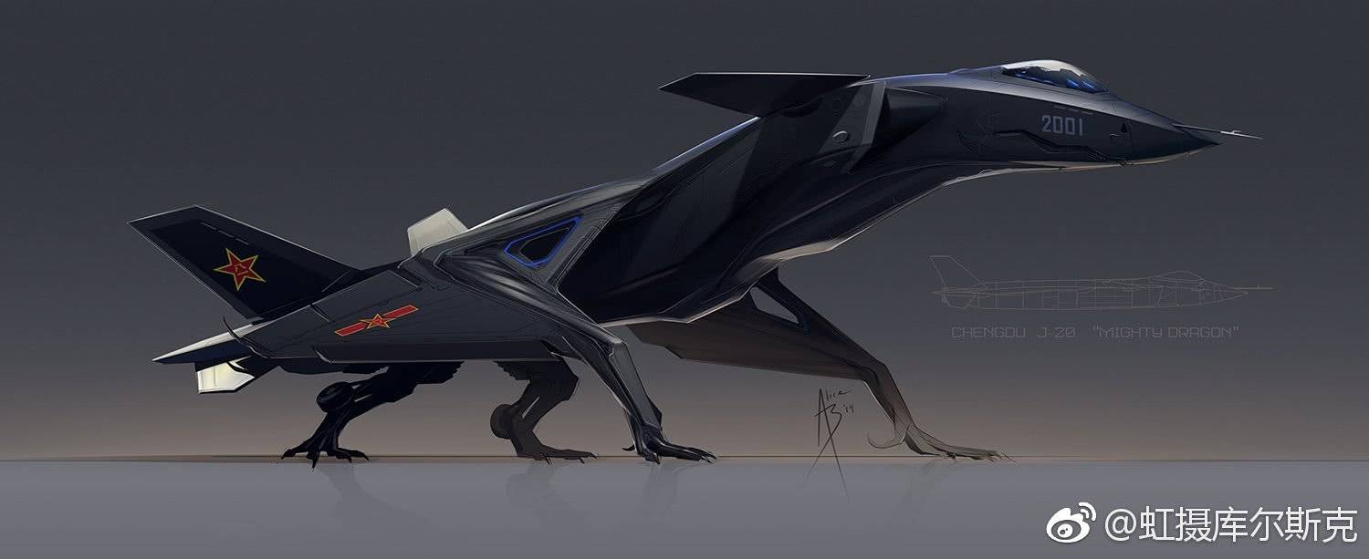 近日发布了为歼20所画的怪兽机设定,这位女画家将很多先进战机都魔化