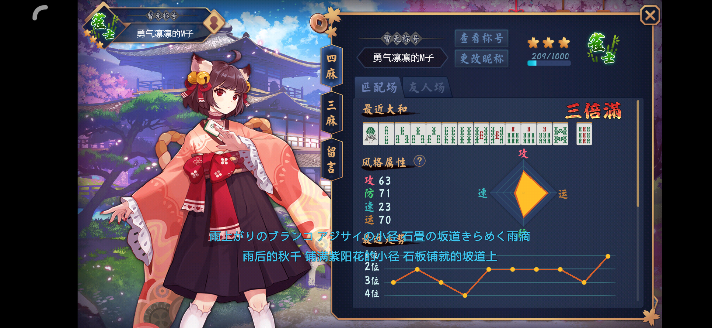 然后重新补了一遍天才麻将少女,嘻嘻!