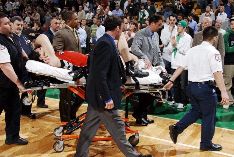 nba最恐怖的几大受伤瞬间海沃德左脚变形乔治小腿90度骨折