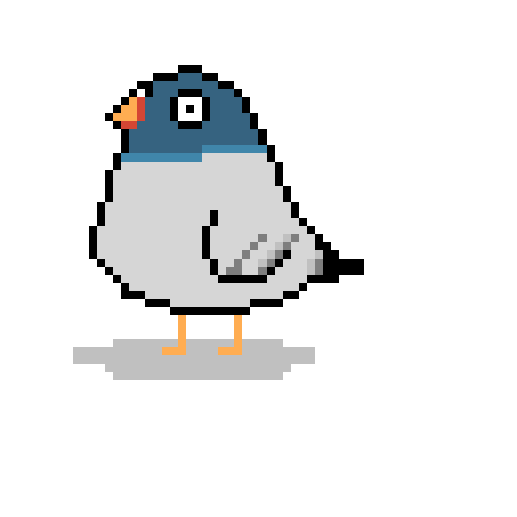 今天份的无聊像素鸽