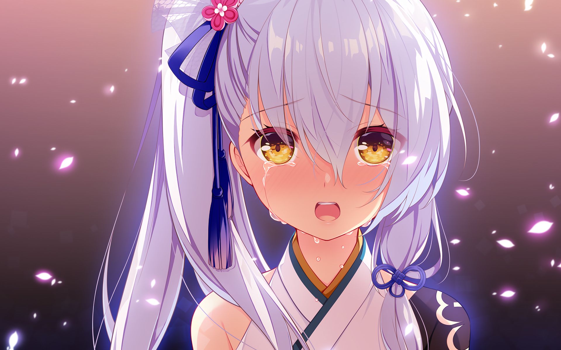 动漫壁纸俏丽若三春之桃清素若九秋之菊