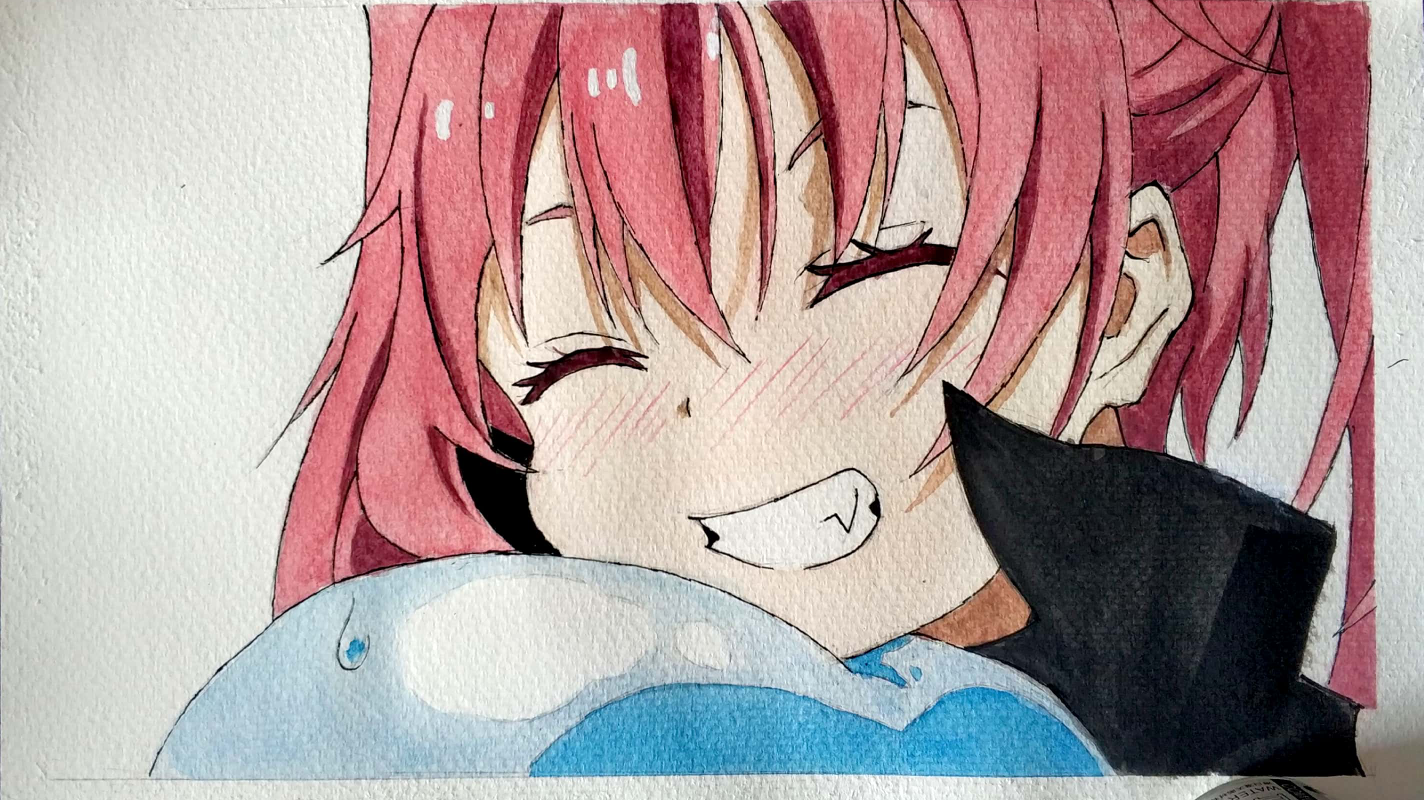 水彩手绘萌王米利姆