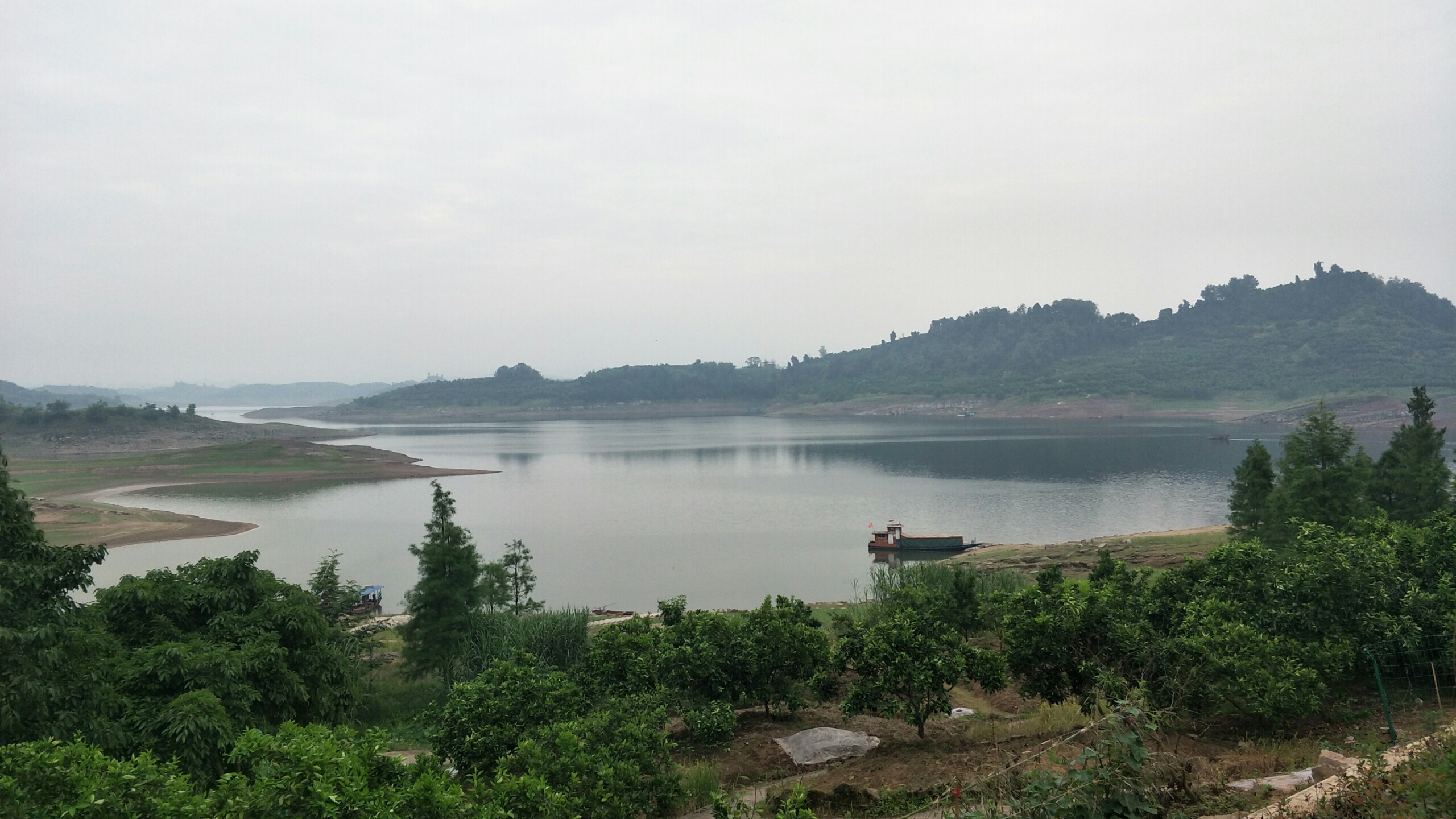 风景优美的长寿湖虽然场景少感受一下夏日的清新哈哈哈哈哈