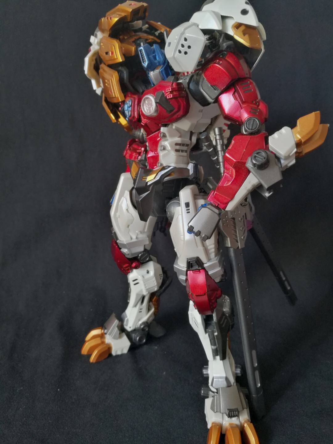 玩模time#50图警告,nt始源白狮擎天柱